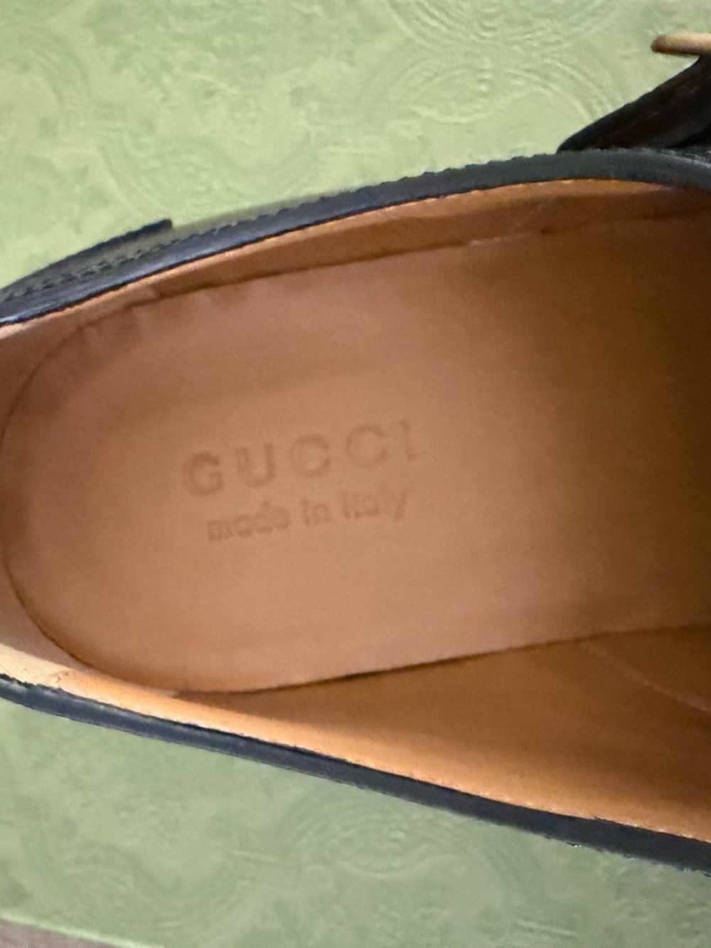 Gucci 739778 Double Monk Strap Black Leather Oxford Shoes Mens Size 10. - Picture 6 of 9